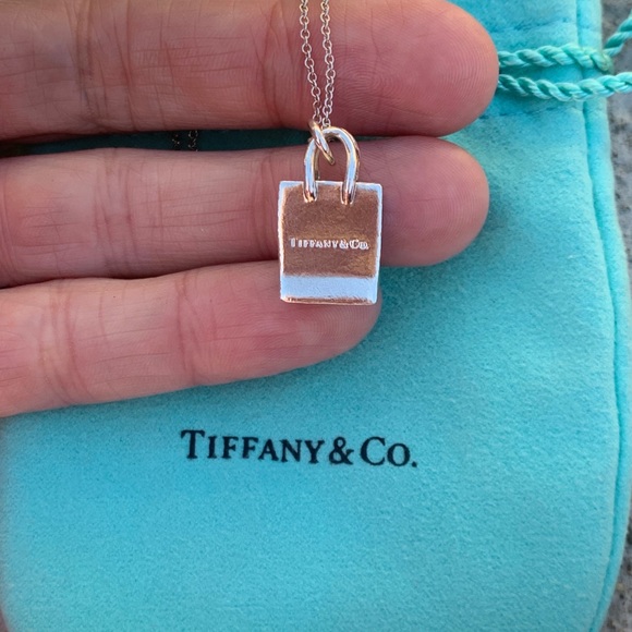 Retired Tiffany & Co Shopping Bag Necklace Necklaces